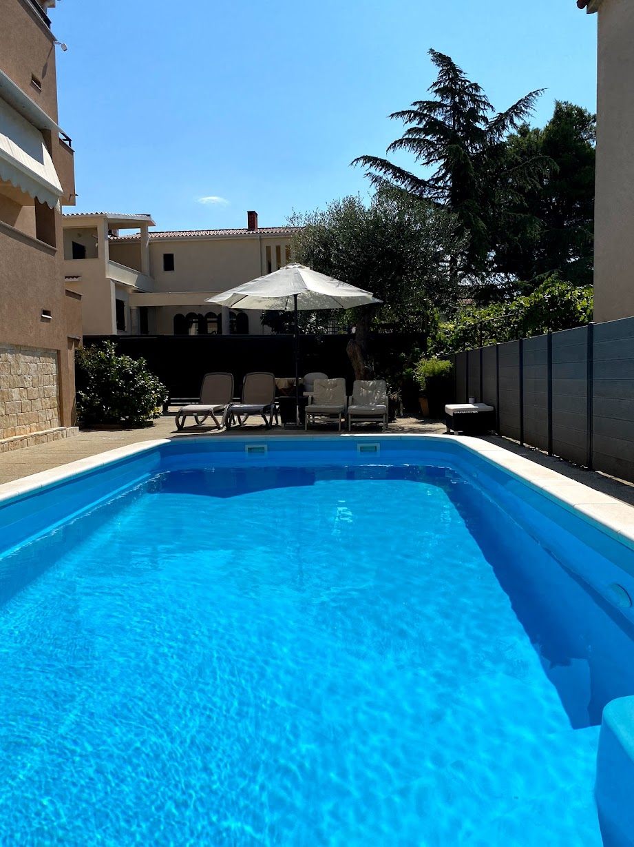 Borik Hills apartments in Zadar, Croatia with pool and exterior view